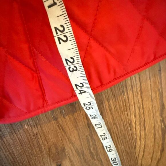 Michael Michael kors red quilted silver clasp jacket size small - Picture 4 of 9